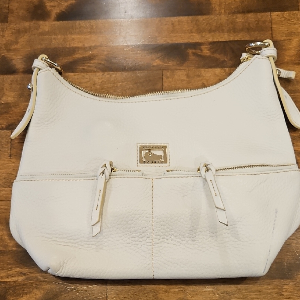 Dooney & Bourke Cream Leather Handbag